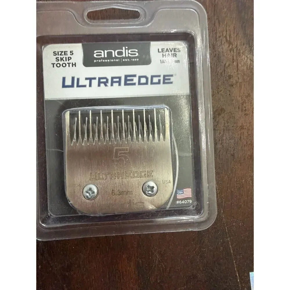 Andis UltraEdge Size 5 Skip Tooth Clipper Blade #64079 New Sealed USA